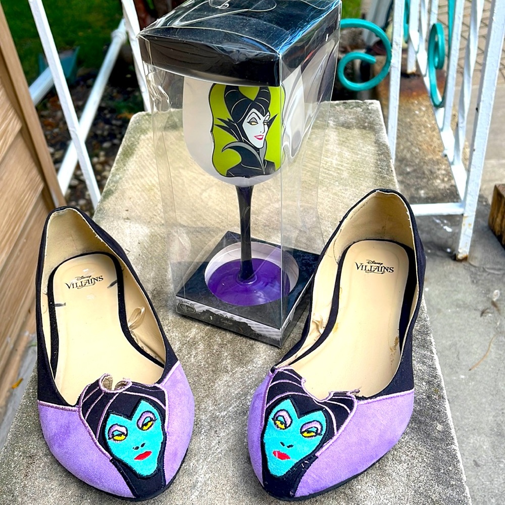 Disney Villian Shoes and goblet